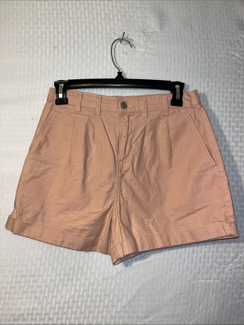 Signature by Levi Strauss Pink High-Rise Chino Shorts